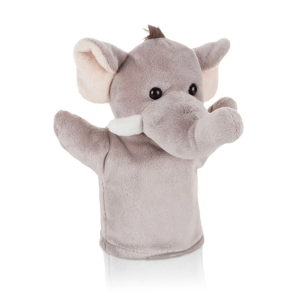 Plyschaelefant och handdocka | Tank