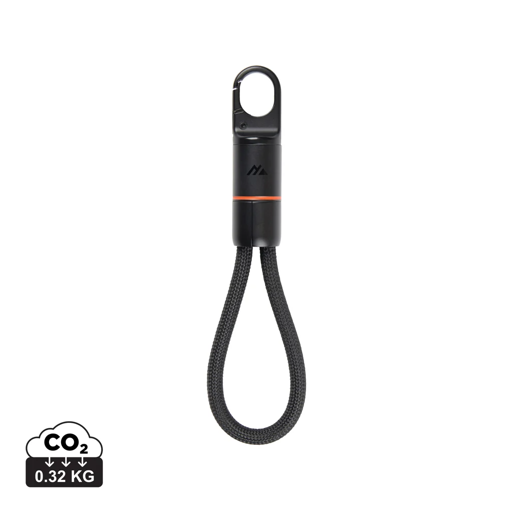 Nordic Drift Everest USB-C 60W snabbladdningskabel med karbinhake