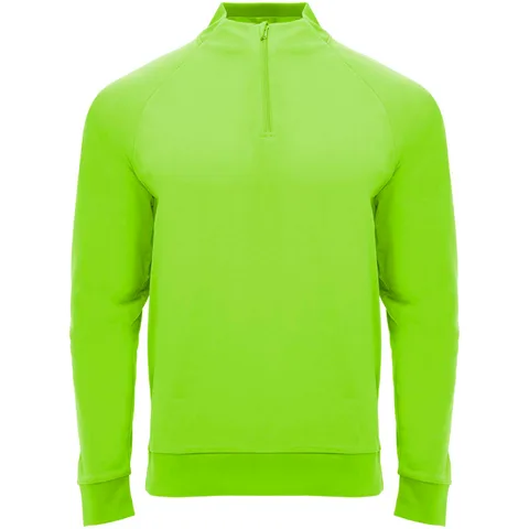 Epiro 200 g/m² långärmad unisex sweatshirt med kvartslång dragkedja