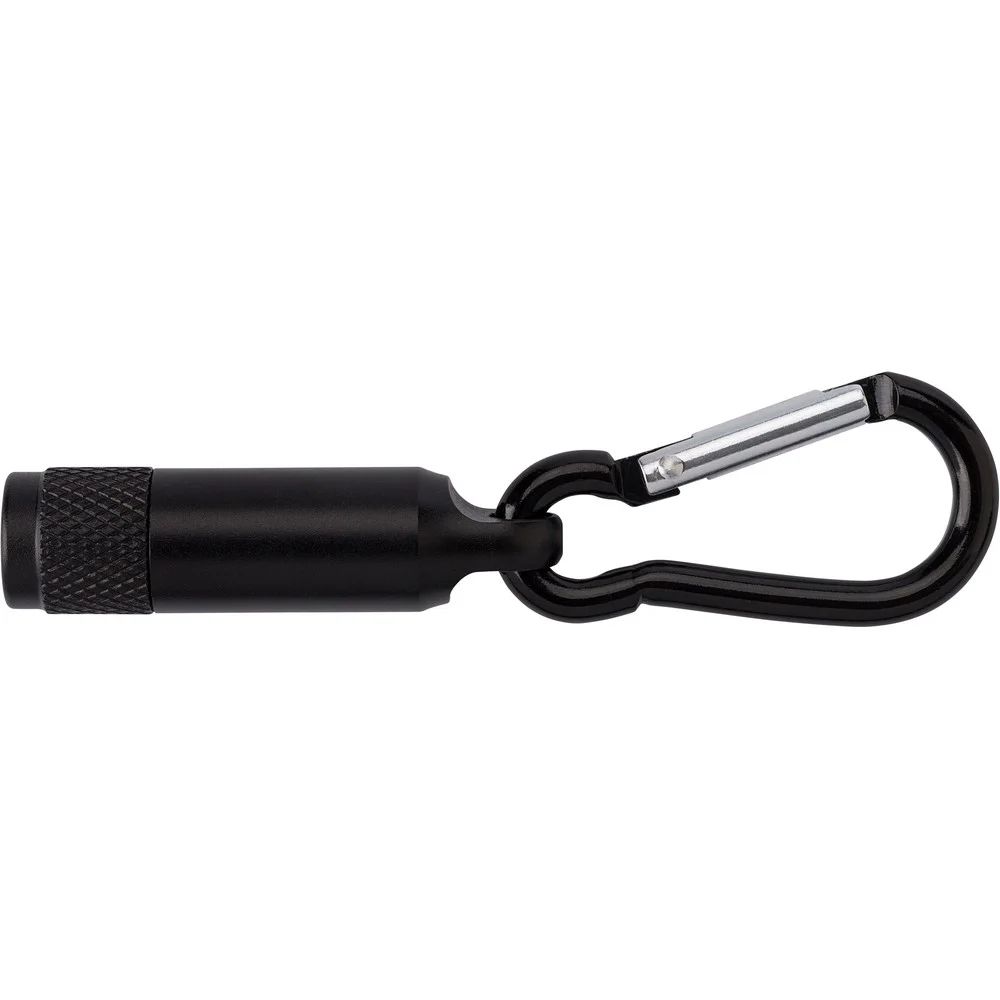Nyckelring med karbinhake och LED-lampa