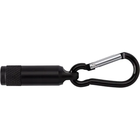 Nyckelring med karbinhake och LED-lampa