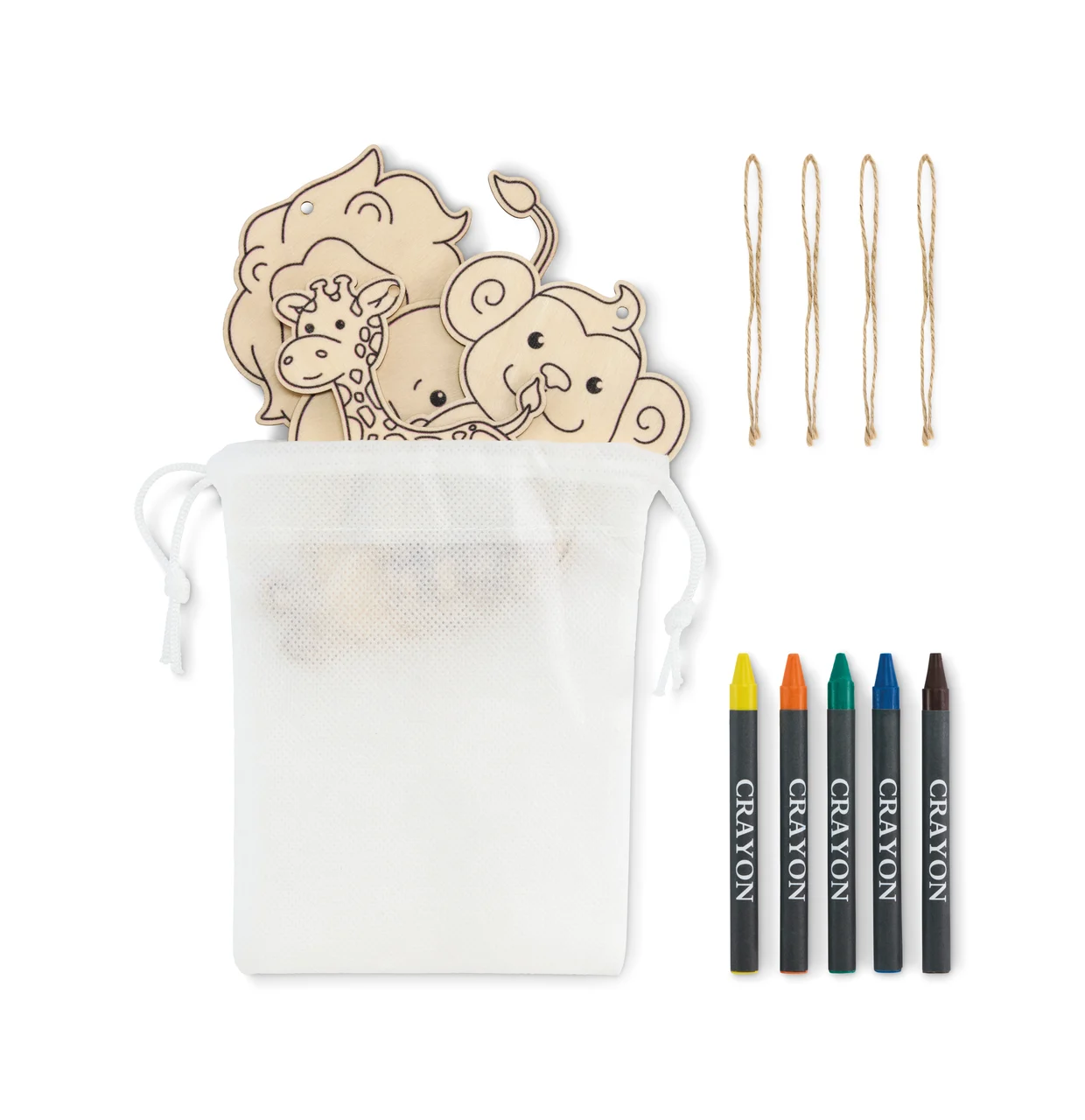 Wooden hangers set