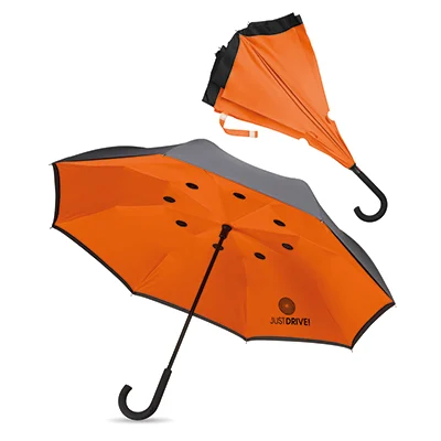 Vändbart stormsäkert paraply 23 tum
