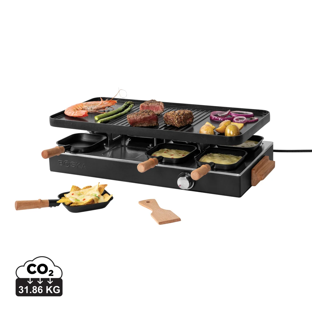 BOSKA Raclette Gourmet Party för 8 personer (EU Type F)