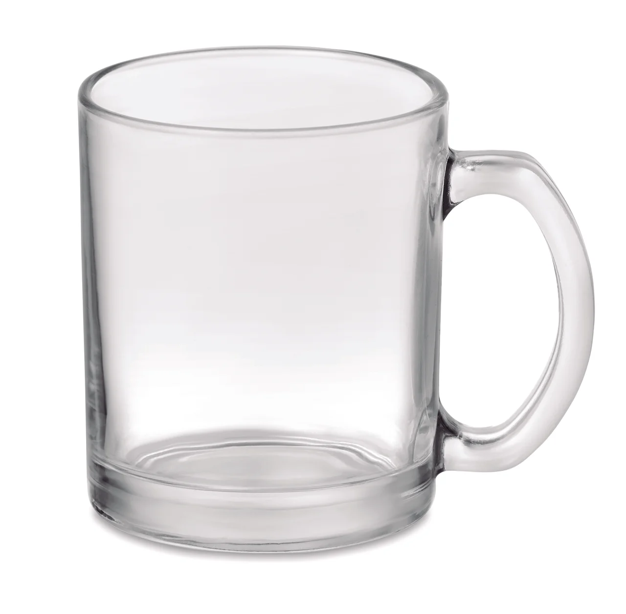 Glasmugg klar, sublimering