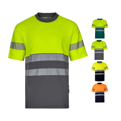 VL BASTET. Tvåfärgad piké-T-shirt (150g/m²), i bomull (55%) och polyester (45%)