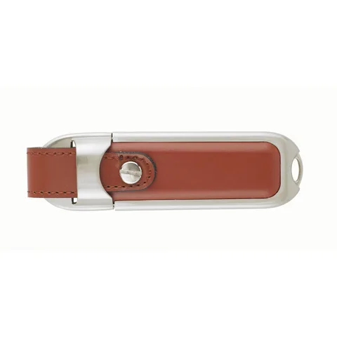 USB-Stick im robusten Metallgehäuse mit Leder 1-32 GB