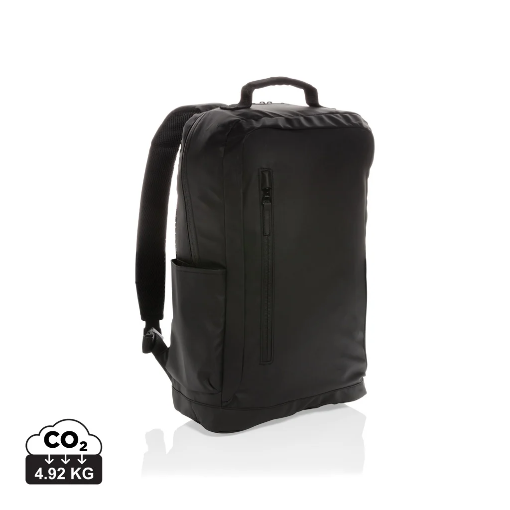 Fashion svart ryggsäck för 15.6" laptop, PVC-fri