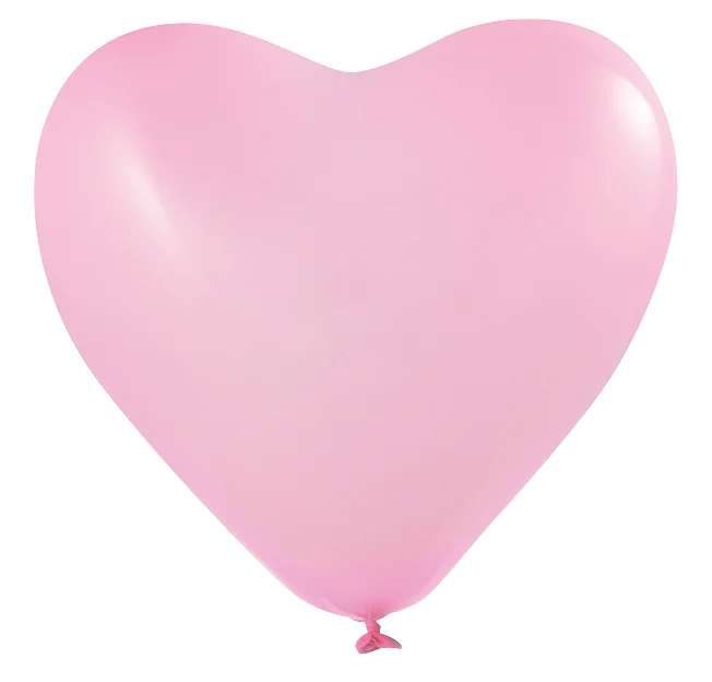 Sydämenmuotoiset ilmapallot, painamattomat, Ø 33 cm / ympärysmitta 80–95 cm / 11 tuumaa