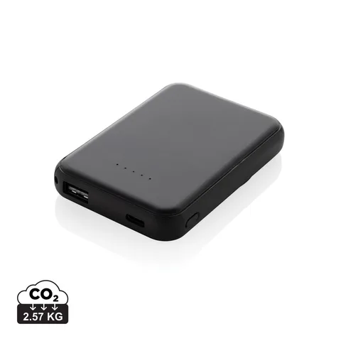 Stellar RCS taaskasutatud plastikust magnetiline 5W akupank, 5000 mAh