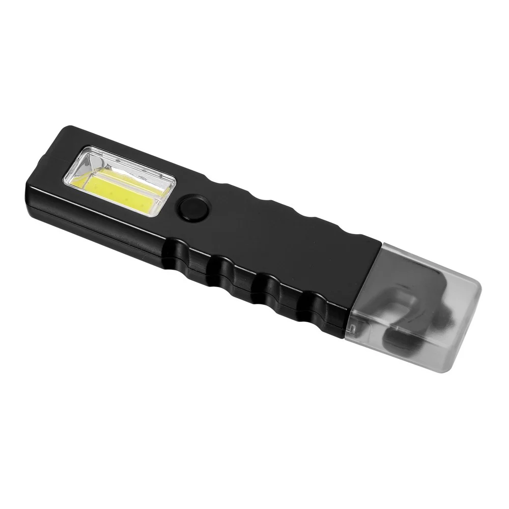 Nödficklampa med 4 COB-LED, bältesskärare och säkerhetshammare
