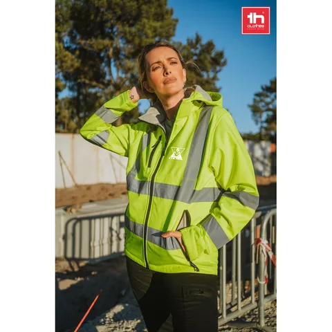THC ZAGREB WORK. Softshelljacka med hög synlighet (unisex)
