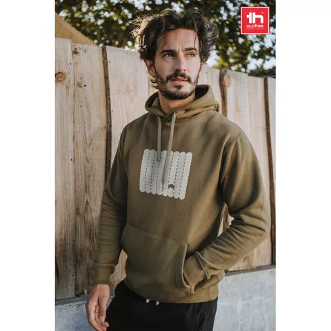 THC PHOENIX. Sweatshirt (unisex) med huva i bomull och polyester