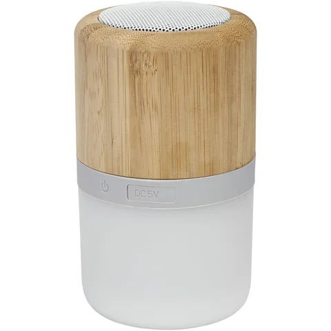 Valgustusega bambusest Bluetooth®-kõlar Aurea