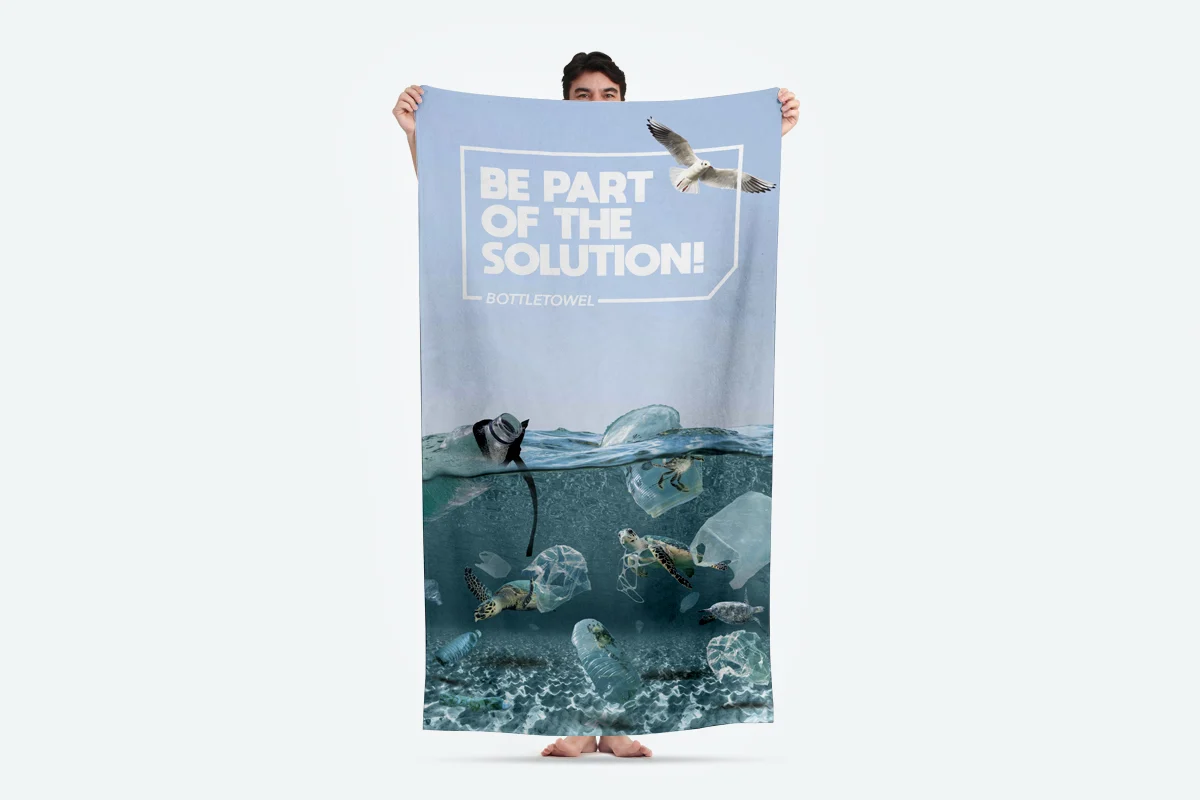 BottleTowel handduk i återvunnet Repreve-material