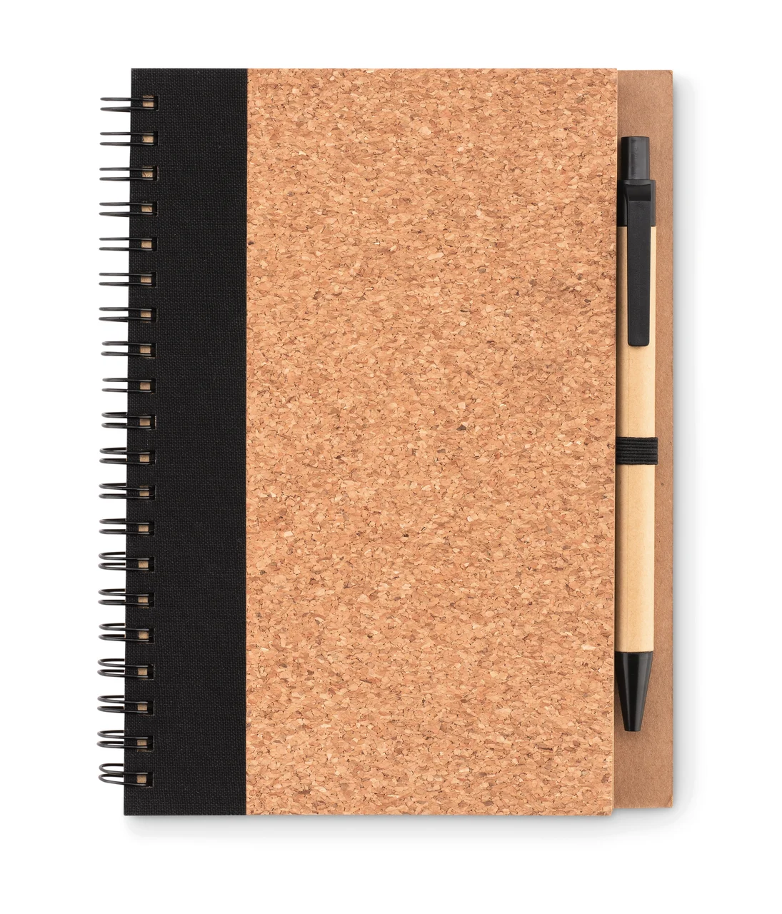 Cork notebook with pen