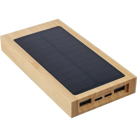 Powerbank 10000 mAh med solladdare