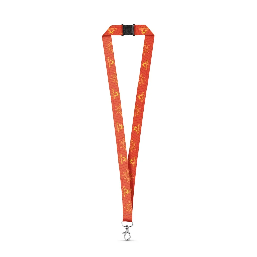 BRISTOL. SET Lanyard SUBLIMATION Long II (20 mm) med 20 mm avtryckarkarbinhake och säkerhetsspänne