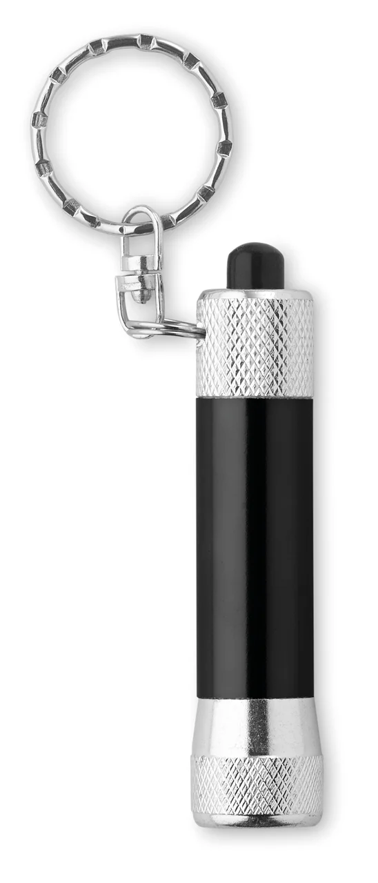 Aluminium ficklampa i nyckelrin