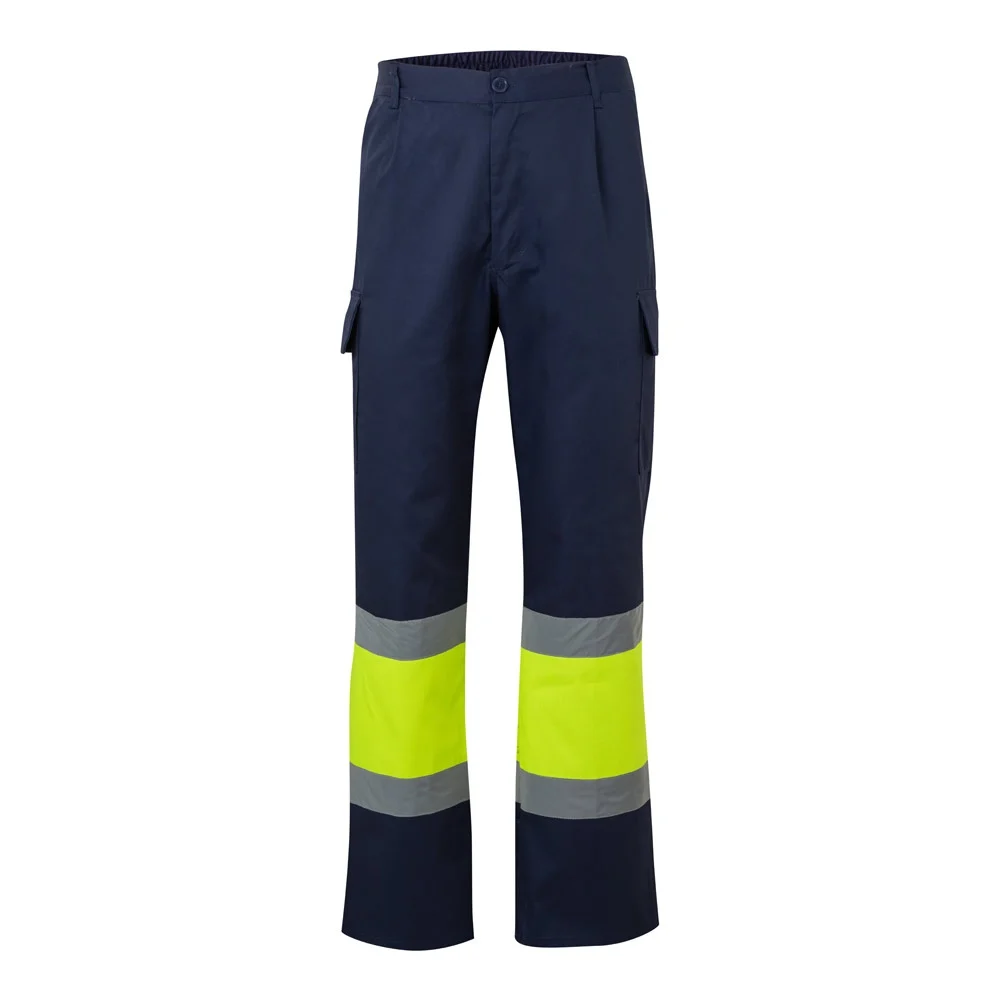 VL ARTEMIS. Tvåfärgade byxor, i twill (190g/m²), bomull (20%) och polyester (80%)