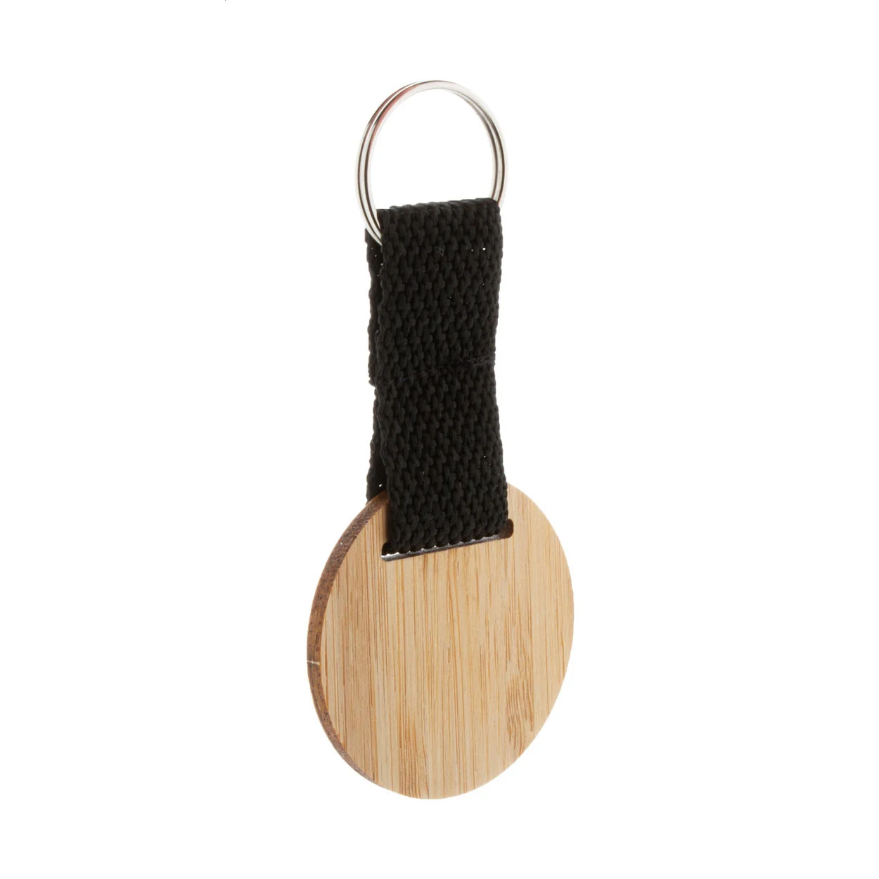 Stropp rund nyckelring i bambu