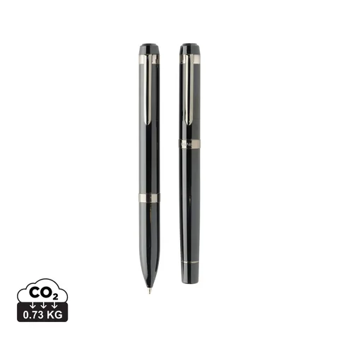 Swiss peak OSLO recycled stainless steel deluxe pen set