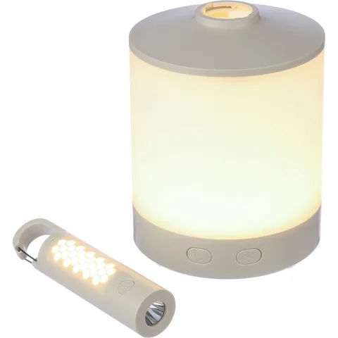 Multifunktionell campinglampa med RGB-funktion