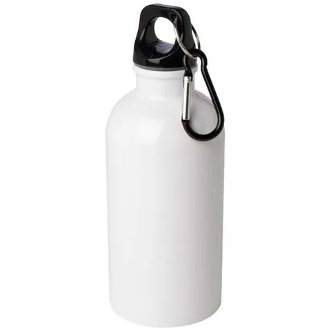 Oregon 400 ml RCS certified single wall stainless steel water bottle with carabiner