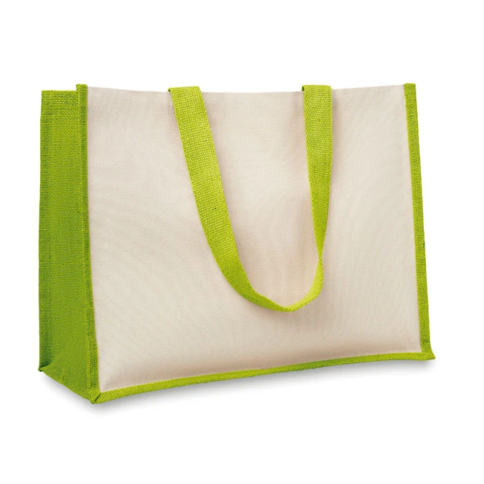 Shoppingkasse i jute/canvas