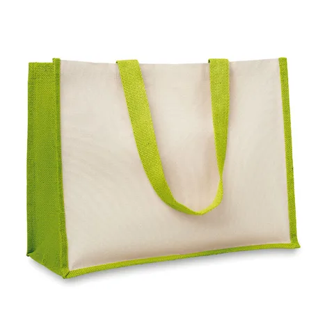 Shoppingkasse i jute/canvas