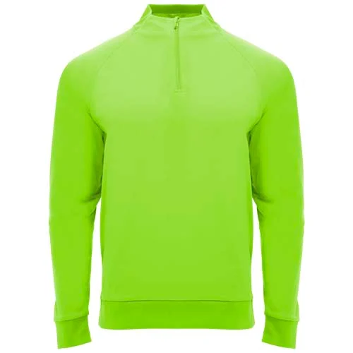 Epiro 200 g/m² långärmad unisex sweatshirt med kvartslång dragkedja