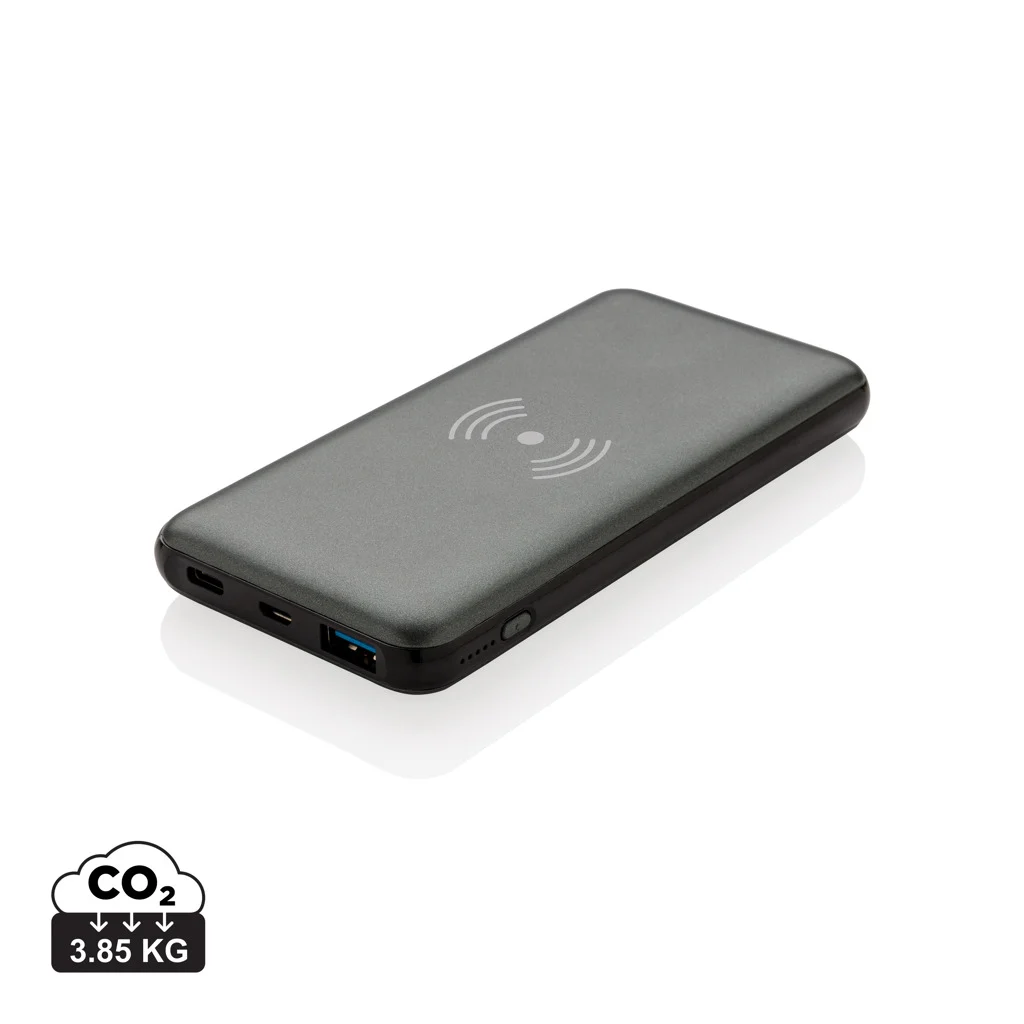 10.000 mAh powerbank med 10W trådlös snabbladdning och PD