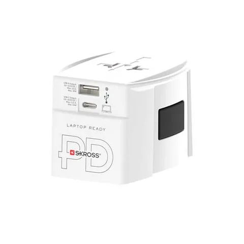 SKROSS® MUV AC65PD universaalne reisiadapter USB-C kaabliga