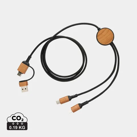 Ohio RCS-certifierad 6-i-1-kabel i återvunnen plast