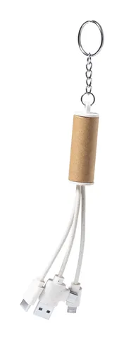 Paplen USB-laddkabel med nyckelring