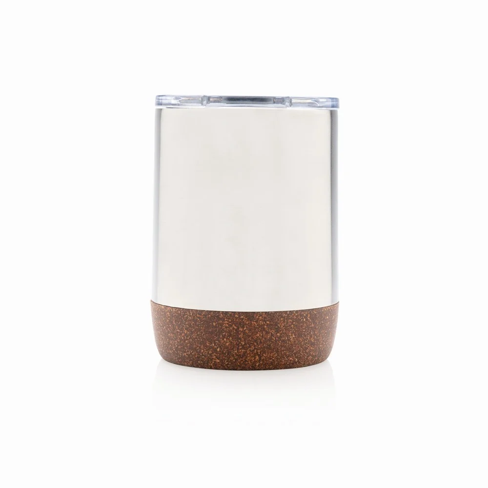 Liten vakuumisolerad kaffemugg i kork