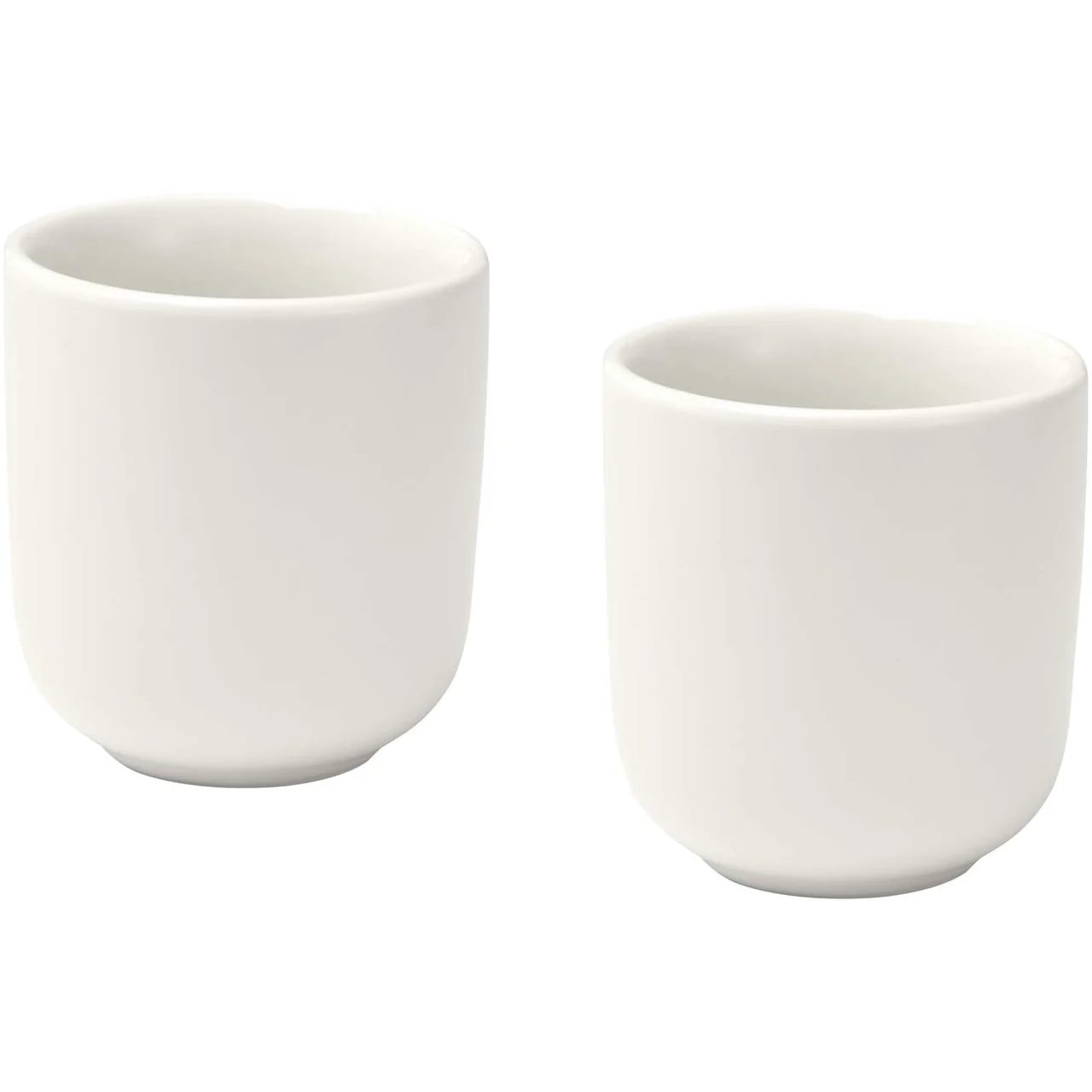 Male 90 ml espressokoppar av keramik – set om två med matt finish