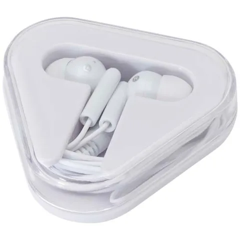 Rebel earbuds with recycled plastic storage box