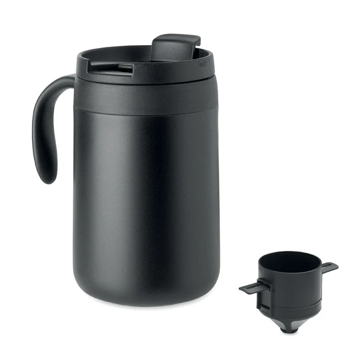 Double wall mug coffee filter