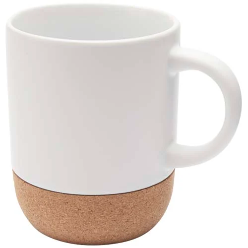 Billie 300 ml sublimeringsmugg av keramik med korkdetaljer