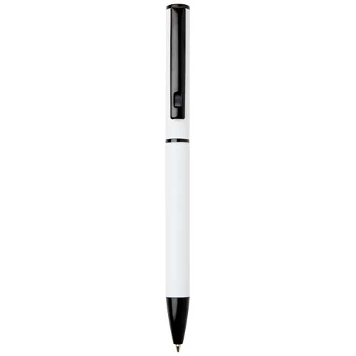 Verton recycled aluminium twist ballpoint pen with sleeve (blue ink)