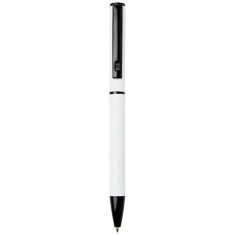 Verton recycled aluminium twist ballpoint pen with sleeve (blue ink)