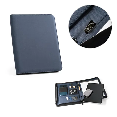 EMERGE FOLDER. A4 folder in recycled polyester (100% rPET) 300D with zipper