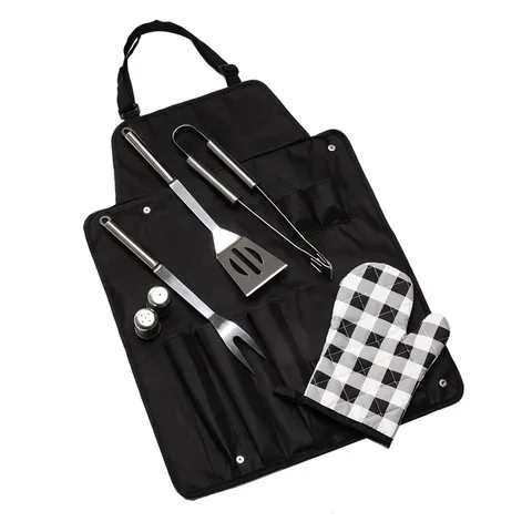 Steakout BBQ-set med förkläde