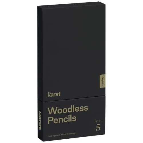 Karst® 5-pack 2B träfria grafitpennor