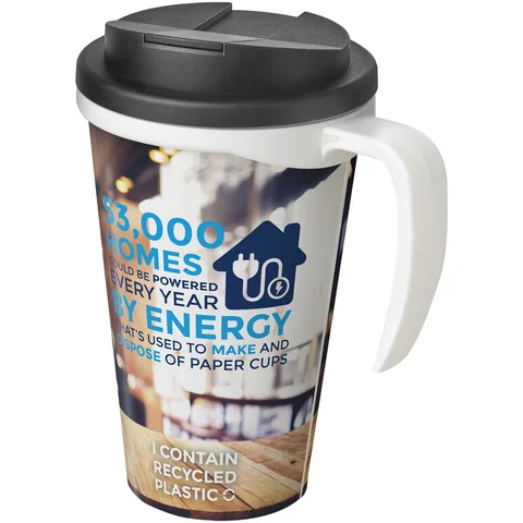 Brite-Americano® Grande 350 ml mugg med spillsäkert lock