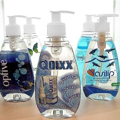 Liquid Soaps with Logo in Custom-Shaped Bottles