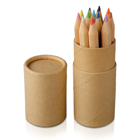 Set med 12 kritor i tub