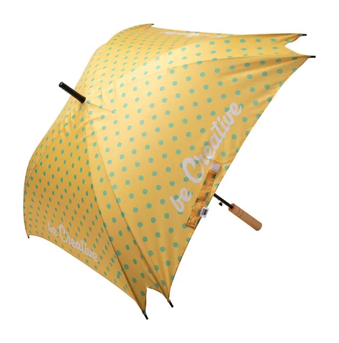 Specialtillverkat fyrkantigt RPET-paraply CreaRain