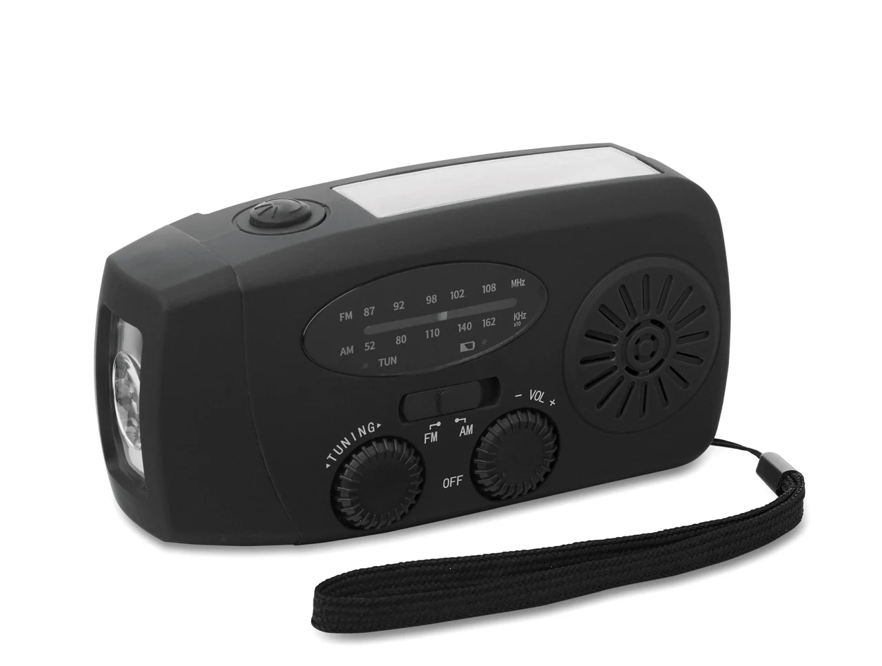 Bärbar radio med LED-ficklampa MO2746-